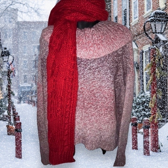 American Eagle Outfitters Cowl Neck Slouchy Knit Sweater Women’s L Pink Lilac - Picture 11 of 11